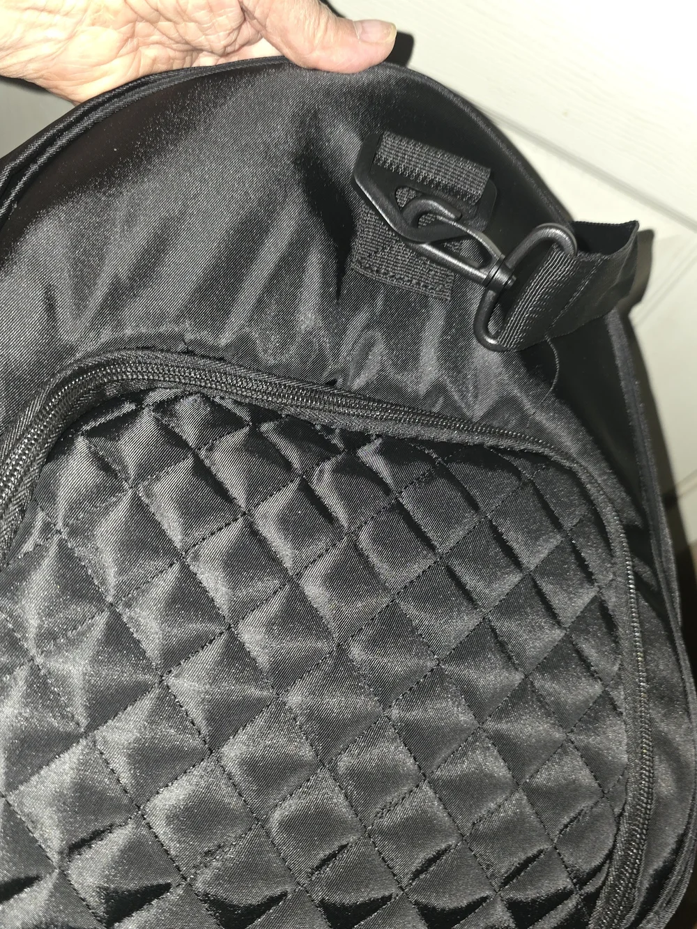 Black Unisex Travel Duffel Bag -